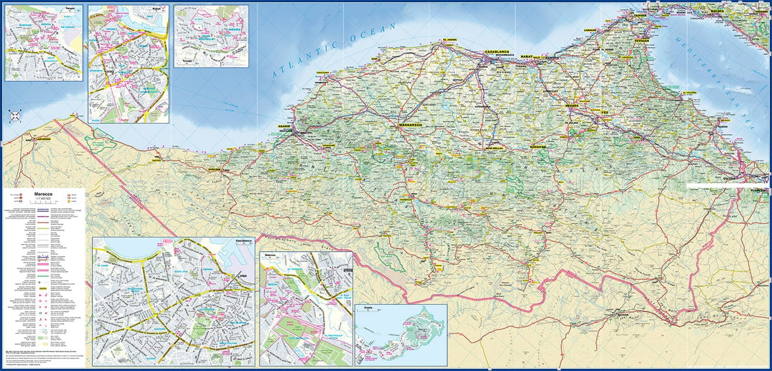 Carte de randonnée plastifiée - Haut Atlas marocain ( incluant le Jbel Toubkal) | TerraQuest carte pliée Terra Quest 