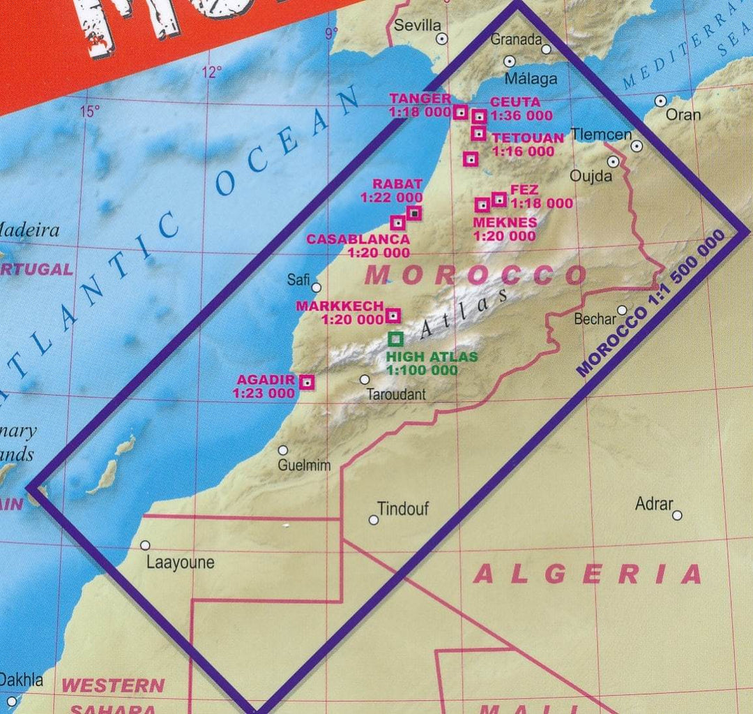 Carte de randonnée du Jbel Toubkal (Haut Atlas marocain) | TerraQuest - La Compagnie des Cartes