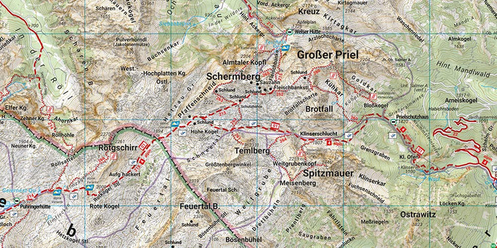 Carte de randonnée - Pyhrn-Priel, Grünau, Almtal, Steyrtal (Alpes autrichiennes), n° WK081 | Freytag & Berndt carte pliée Freytag & Berndt 