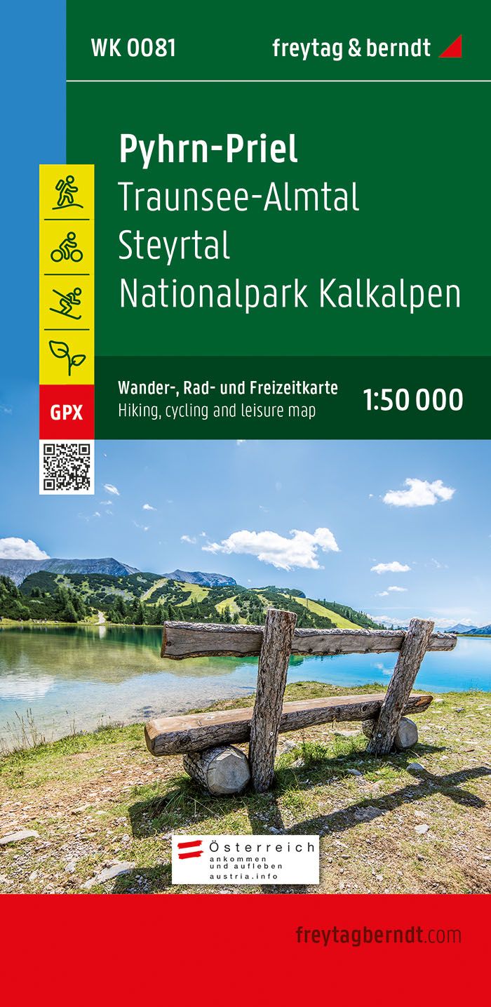Carte de randonnée - Pyhrn-Priel, Grünau, Almtal, Steyrtal (Alpes autrichiennes), n° WK081 | Freytag & Berndt carte pliée Freytag & Berndt 