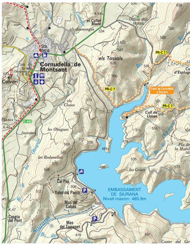 Carte de randonnée - Serra de Montsant (Catalogne) | Piolet carte pliée Editorial Piolet 