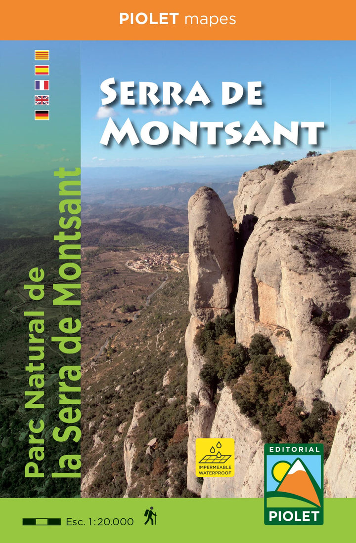 Carte de randonnée - Serra de Montsant (Catalogne) | Piolet carte pliée Editorial Piolet 