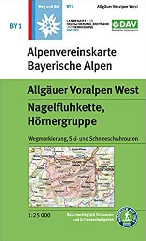Carte de randonnée & ski - Algäuer Voralpen West, n° BY01 (Alpes bavaroises) | Alpenverein carte pliée Alpenverein 