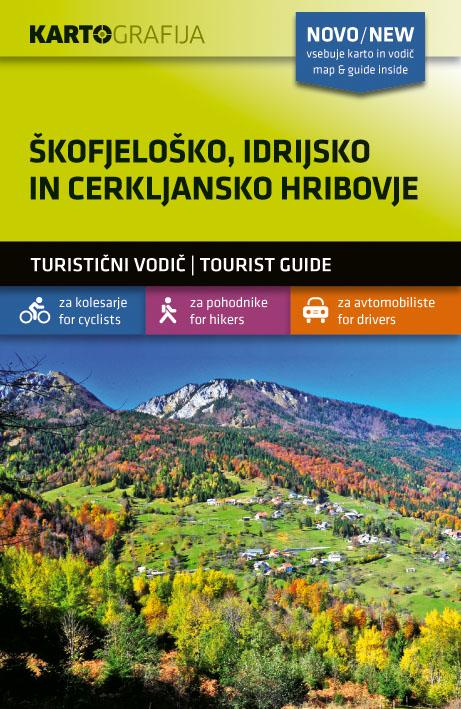 Carte de randonnée - Skofjelosko, Idrijsko, Cerkljansko hribovje (Slovénie) | Kartografija carte pliée Kartografija 