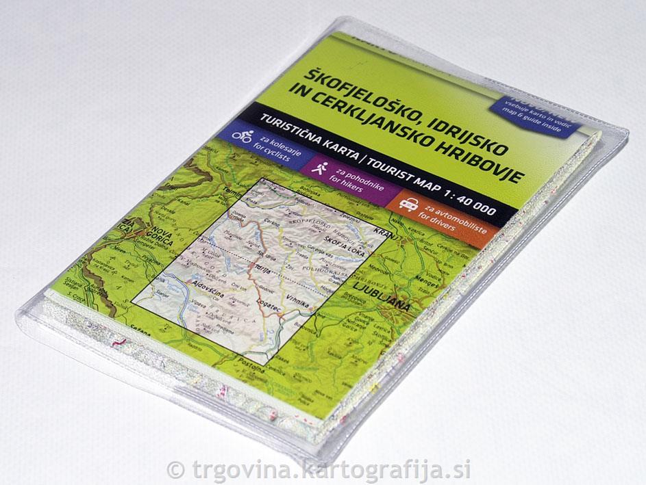 Carte de randonnée - Skofjelosko, Idrijsko, Cerkljansko hribovje (Slovénie) | Kartografija carte pliée Kartografija 