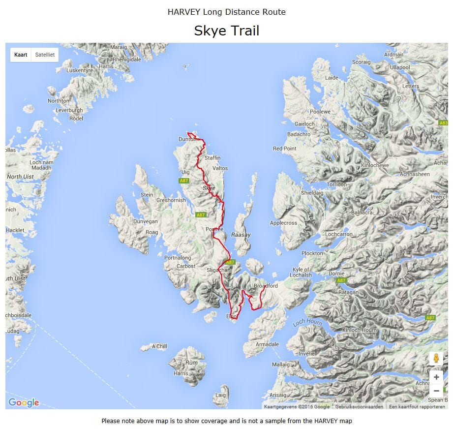 Carte de randonnée - Skye Trail XT40 | Harvey Maps - National Trail maps carte pliée Harvey Maps 