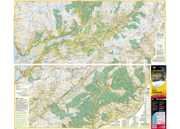 Carte de randonnée - Snowdonia Sud XT40 | Harvey Maps - Ultramap carte pliée Harvey Maps 