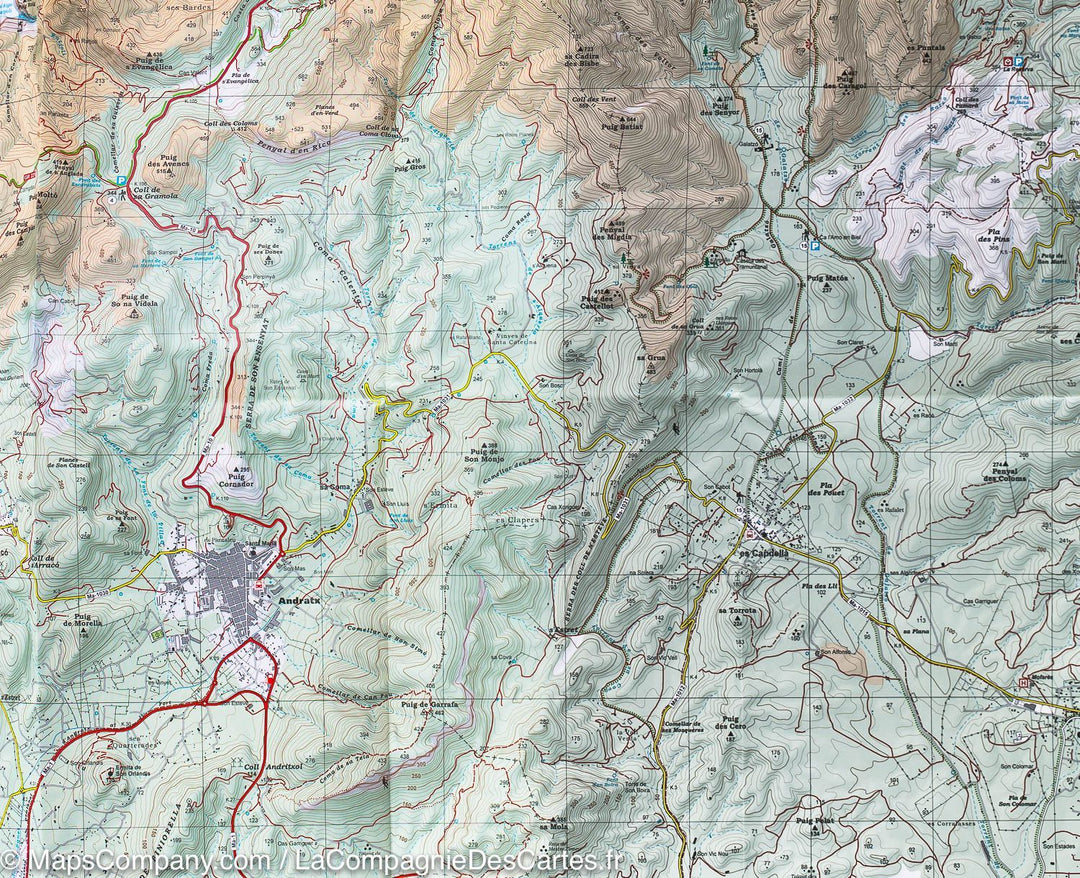 Carte de randonnée - Tramuntana Sud (Majorque, îles Baléares) | Alpina carte pliée Editorial Alpina 
