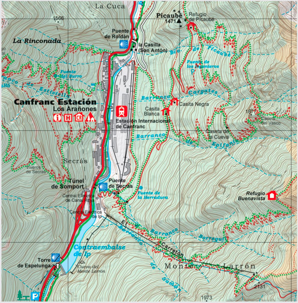 Carte de randonnée - Vallée de Canfranc & Vallée de Aísa (Pyrénées aragonaises) | Alpina carte pliée Editorial Alpina 