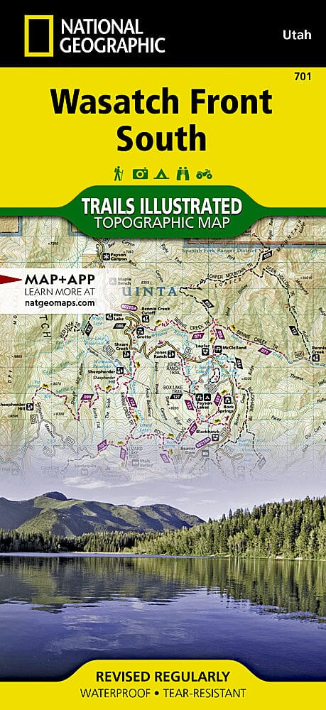 Carte de randonnée - Wasatch Front South Map (Utah), # 701 | National Geographic carte pliée National Geographic 