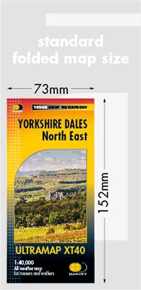 Carte de randonnée - Yorkshire Dales Nord Est XT40 | Harvey Maps - Ultramap carte pliée Harvey Maps 