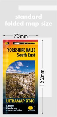 Carte de randonnée - Yorkshire Dales Sud Est XT40 | Harvey Maps - Ultramap carte pliée Harvey Maps 
