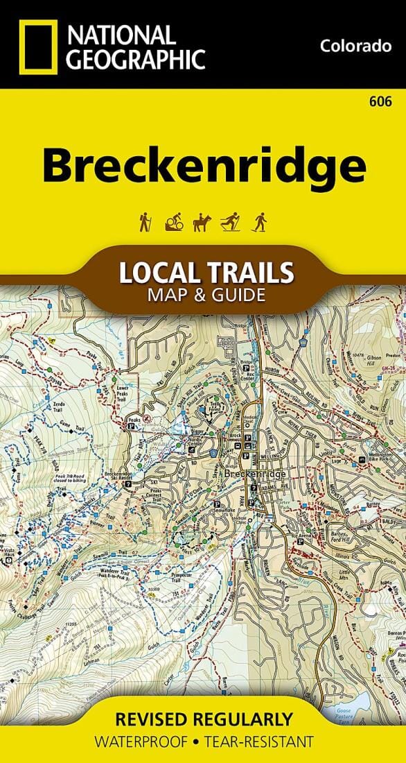 Telluride Map [Local Trails] | National Geographic carte pliée 
