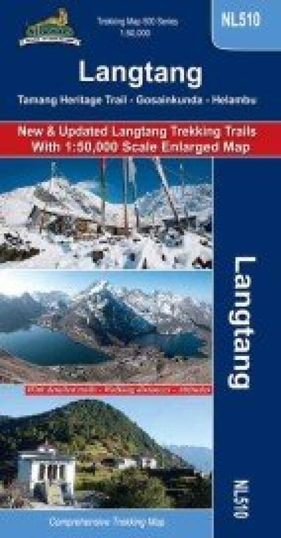 Langtang 1:50,000 Comprehensive Trekking Map | Himalayan MapHouse Road Map 