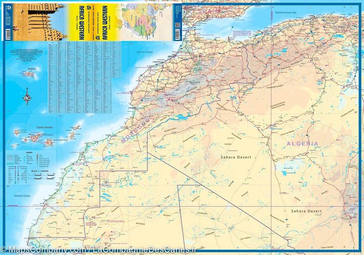 Carte de voyage - Afrique de l'Ouest | ITM carte pliée ITM 