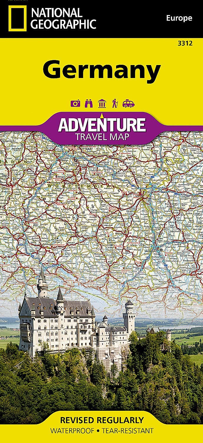 Carte de voyage - Allemagne | National Geographic carte pliée National Geographic 