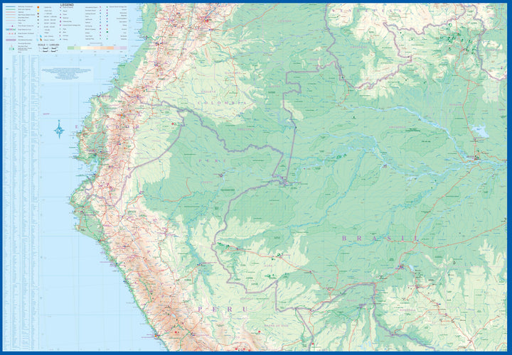 Carte de voyage - Amazonie & Brésil Nord | ITM carte pliée ITM 