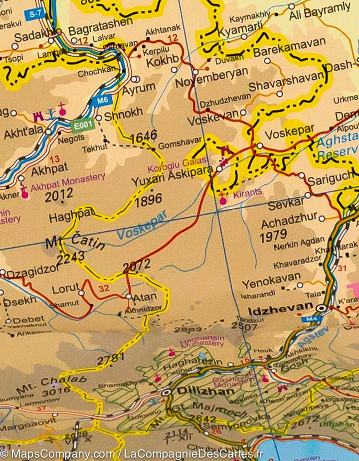 Carte du Caucase | ITM - La Compagnie des Cartes