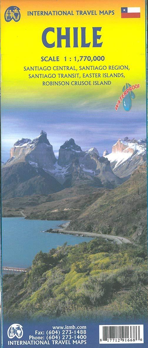 Carte de voyage - Chili | ITM carte pliée ITM 