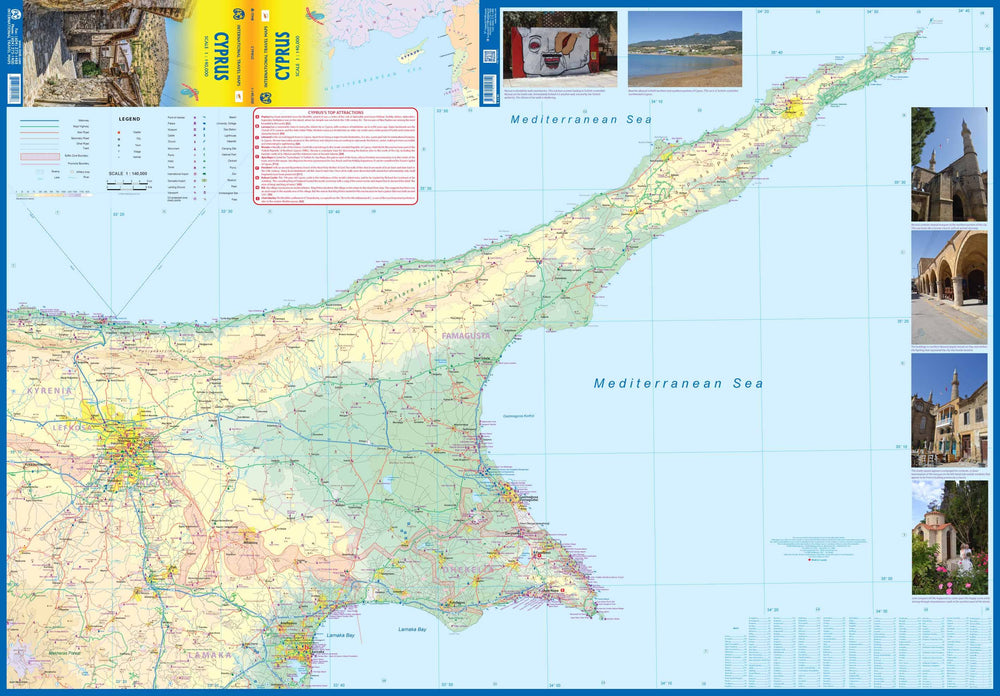 Carte de voyage - Chypre | ITM carte pliée ITM 