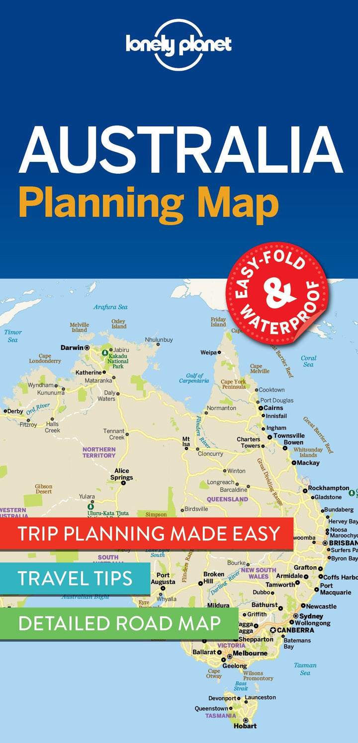 Carte de voyage (en anglais) - Australia | Lonely Planet carte pliée Lonely Planet 