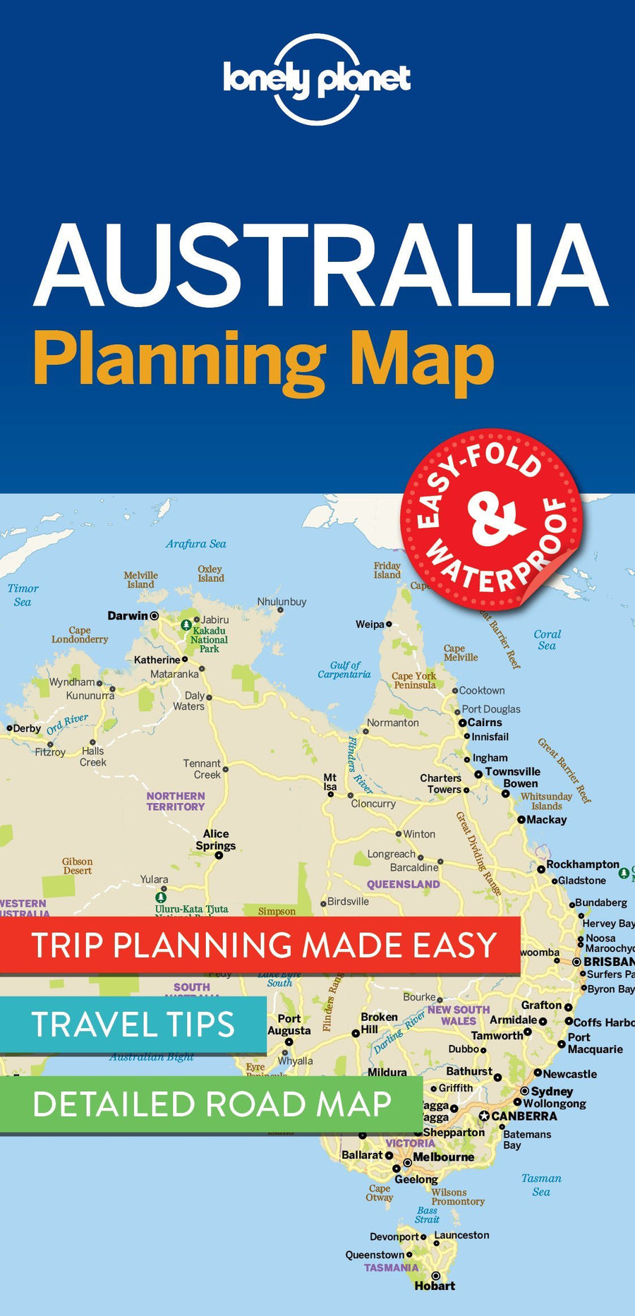 Carte de voyage (en anglais) - Australia | Lonely Planet carte pliée Lonely Planet 