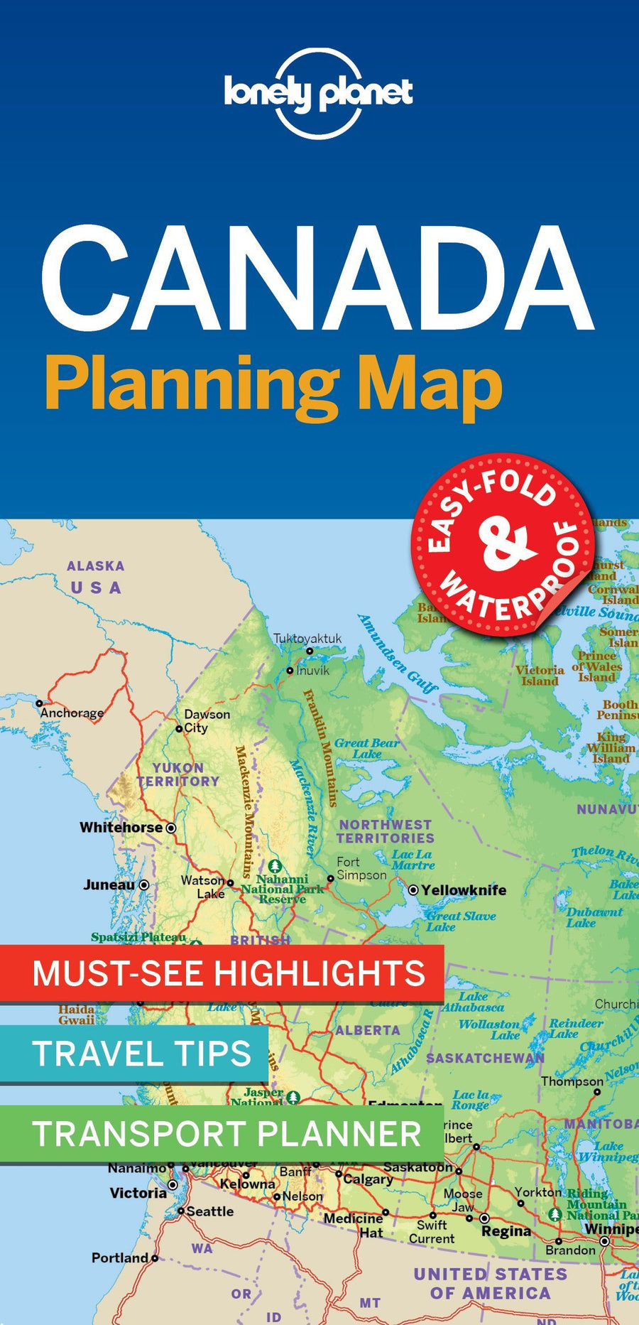Carte de voyage (en anglais) - Canada | Lonely Planet carte pliée Lonely Planet 