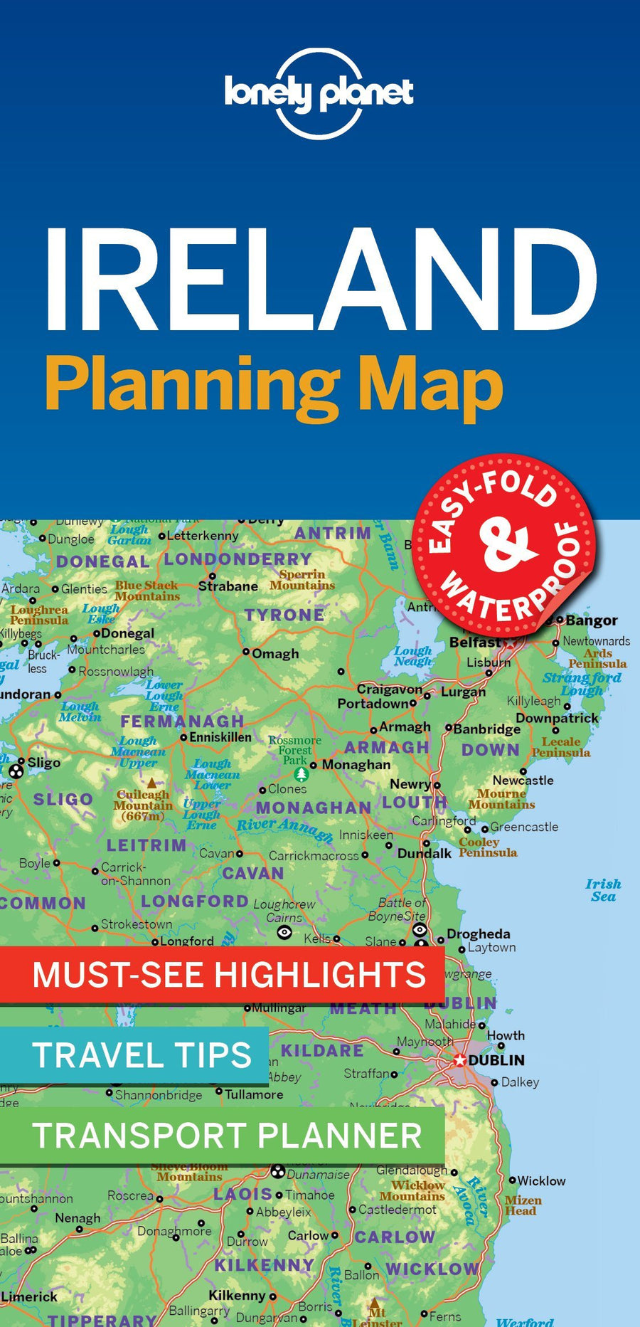 Carte de voyage (en anglais) - Ireland | Lonely Planet carte pliée Lonely Planet 