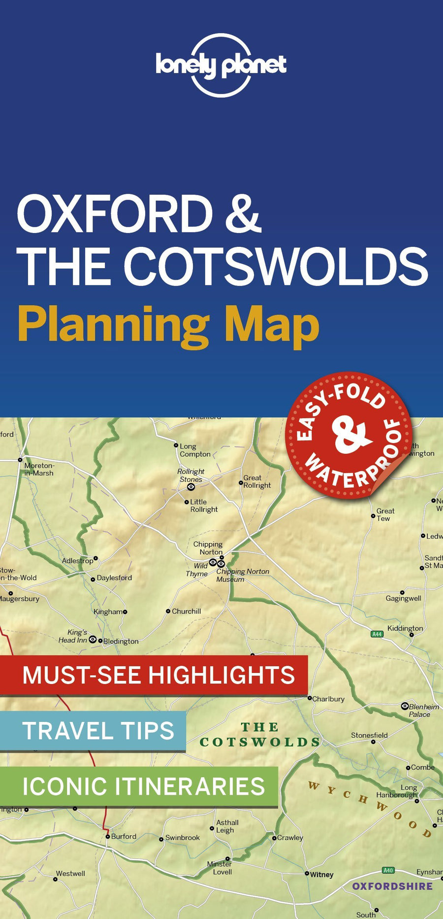 Carte de voyage (en anglais) - Oxford & The Cotswolds | Lonely Planet carte pliée Lonely Planet 