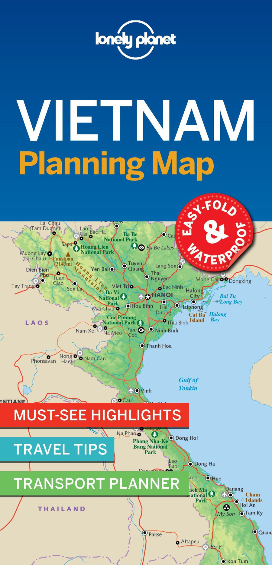 Carte de voyage (en anglais) - Vietnam | Lonely Planet carte pliée Lonely Planet 