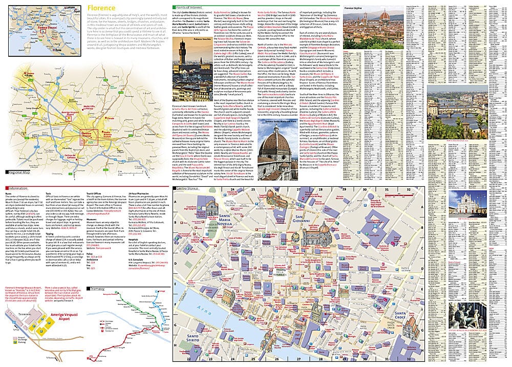 carte de voyage - Florence (Italie) | National Geographic Maps carte pliée National Geographic 