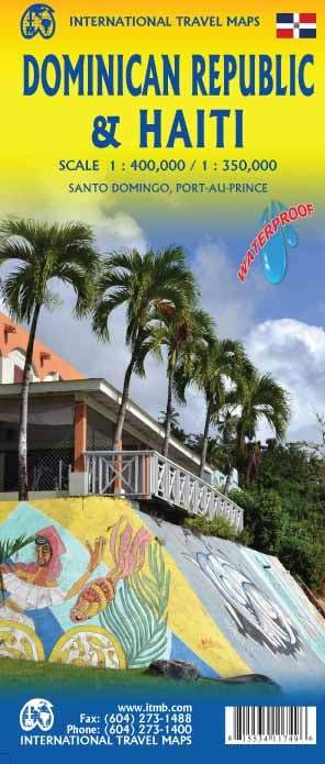 Carte de voyage de Haiti &amp; République Dominicaine | ITM - La Compagnie des Cartes