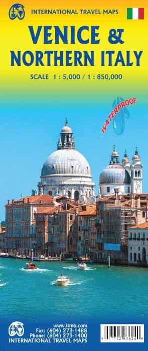 Carte de voyage - Italie Nord & Plan de Venise | ITM carte pliée ITM 