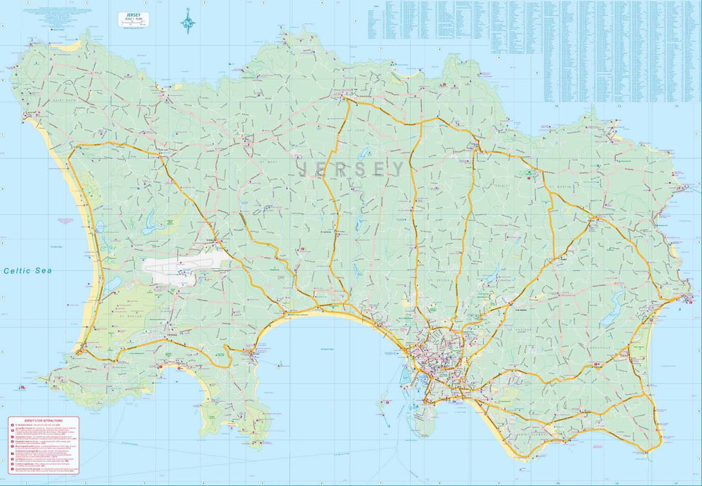 Carte de voyage - Jersey & Guernesey | ITM carte pliée ITM 