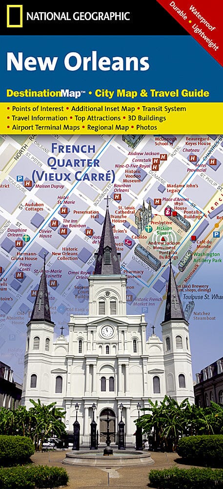 Carte de voyage - Nouvelle-Orléans (Louisiane) | National Geographic carte pliée National Geographic 