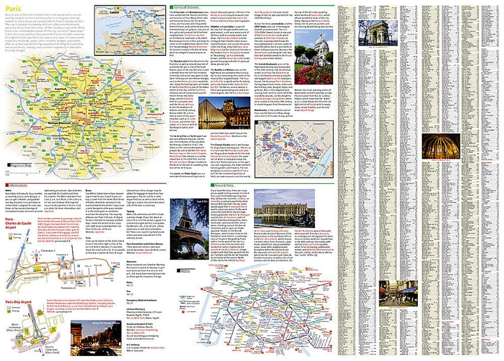 Carte de voyage - Paris, France | National Geographic Maps carte pliée National Geographic 