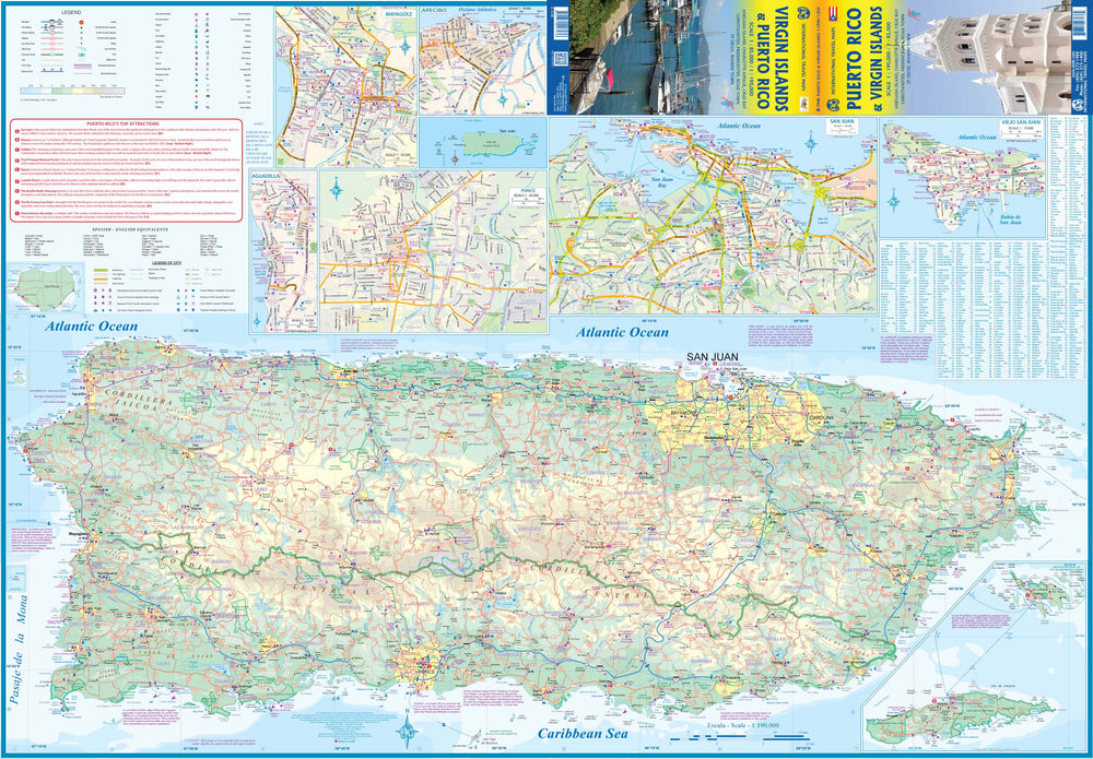 Carte de voyage - Porto Rico & Iles Vierges | ITM carte pliée ITM 