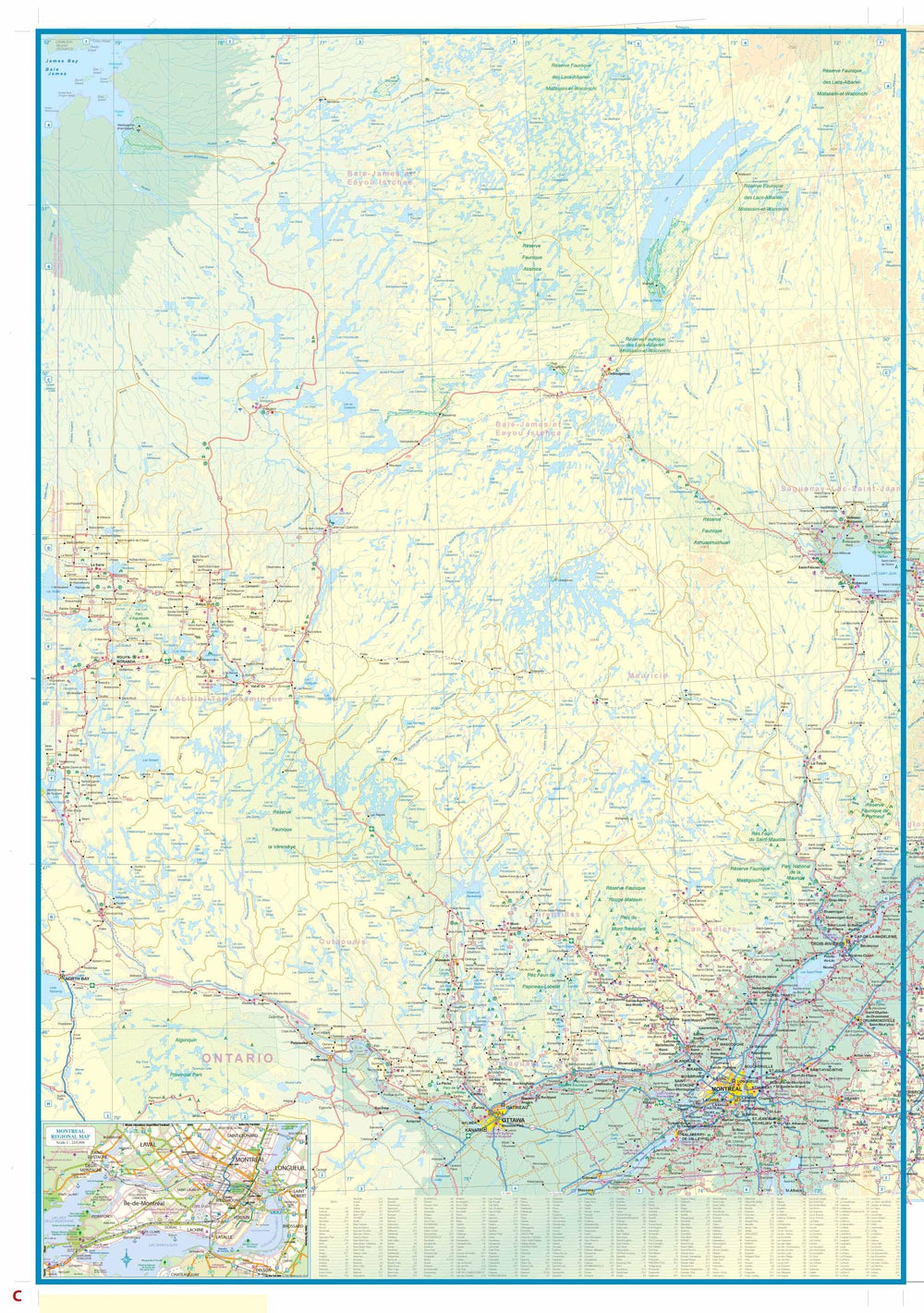 Carte de voyage - Quebec Sud | ITM carte pliée ITM 
