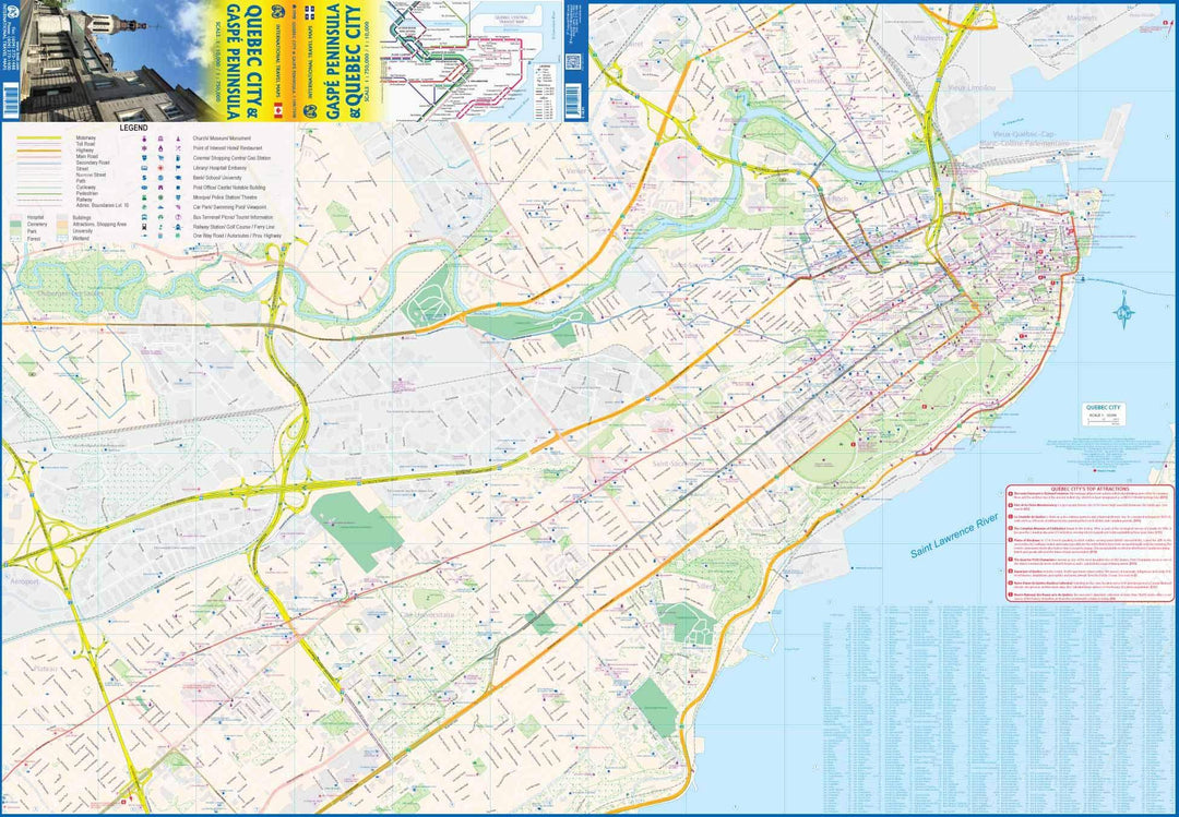 Carte de voyage - Québec ville & Gaspésie | ITM carte pliée ITM 