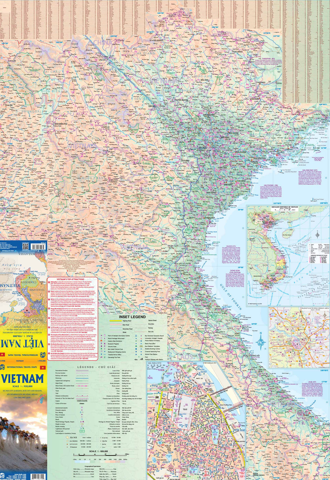 Carte de voyage - Vietnam | ITM carte pliée ITM 