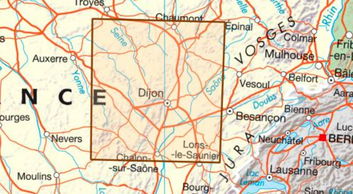 Carte départementale - Côte-d'Or | IGN carte pliée IGN 