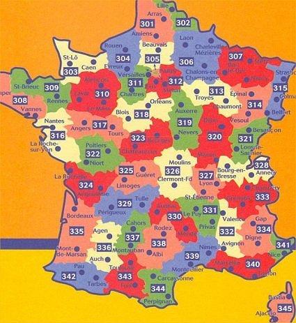 Departmental Map No. 302 - North | Michelin (French) – La