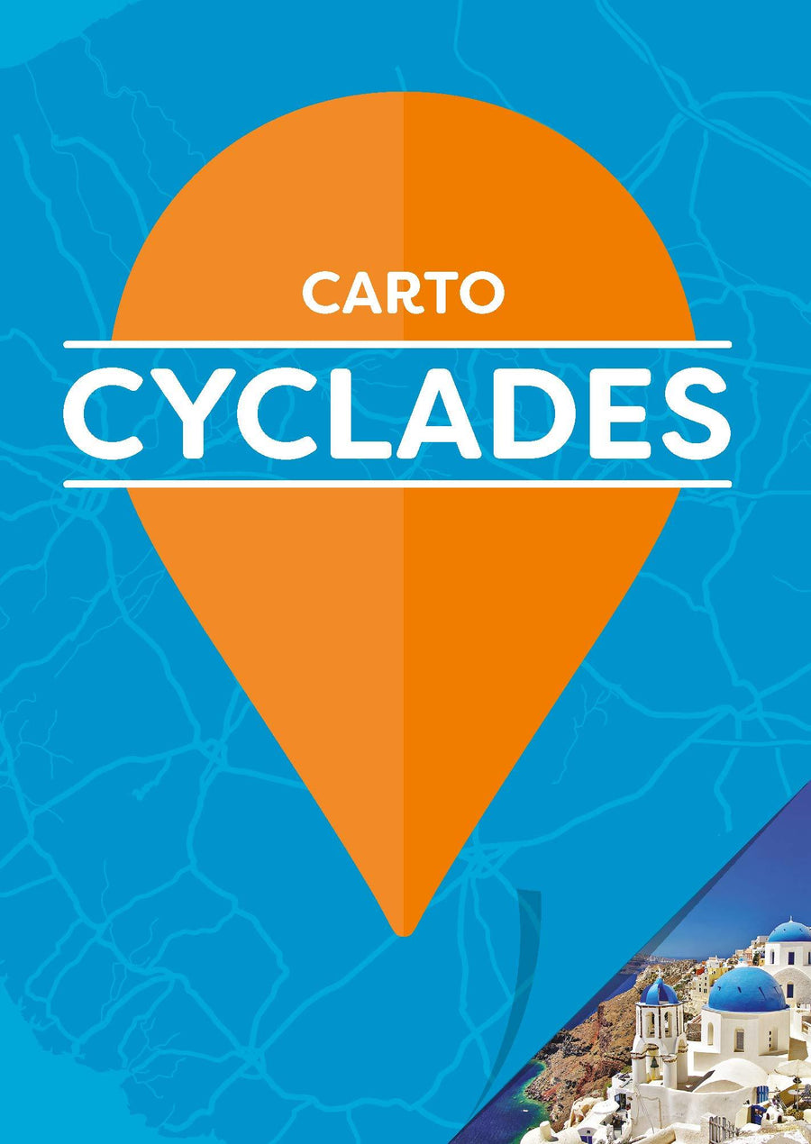 Carte des Cyclades | Cartoville carte pliée Gallimard 