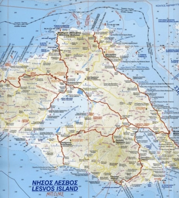 Carte des îles du nord de la mer Égée (Grèce) - n° 61 | Orama carte pliée Orama 