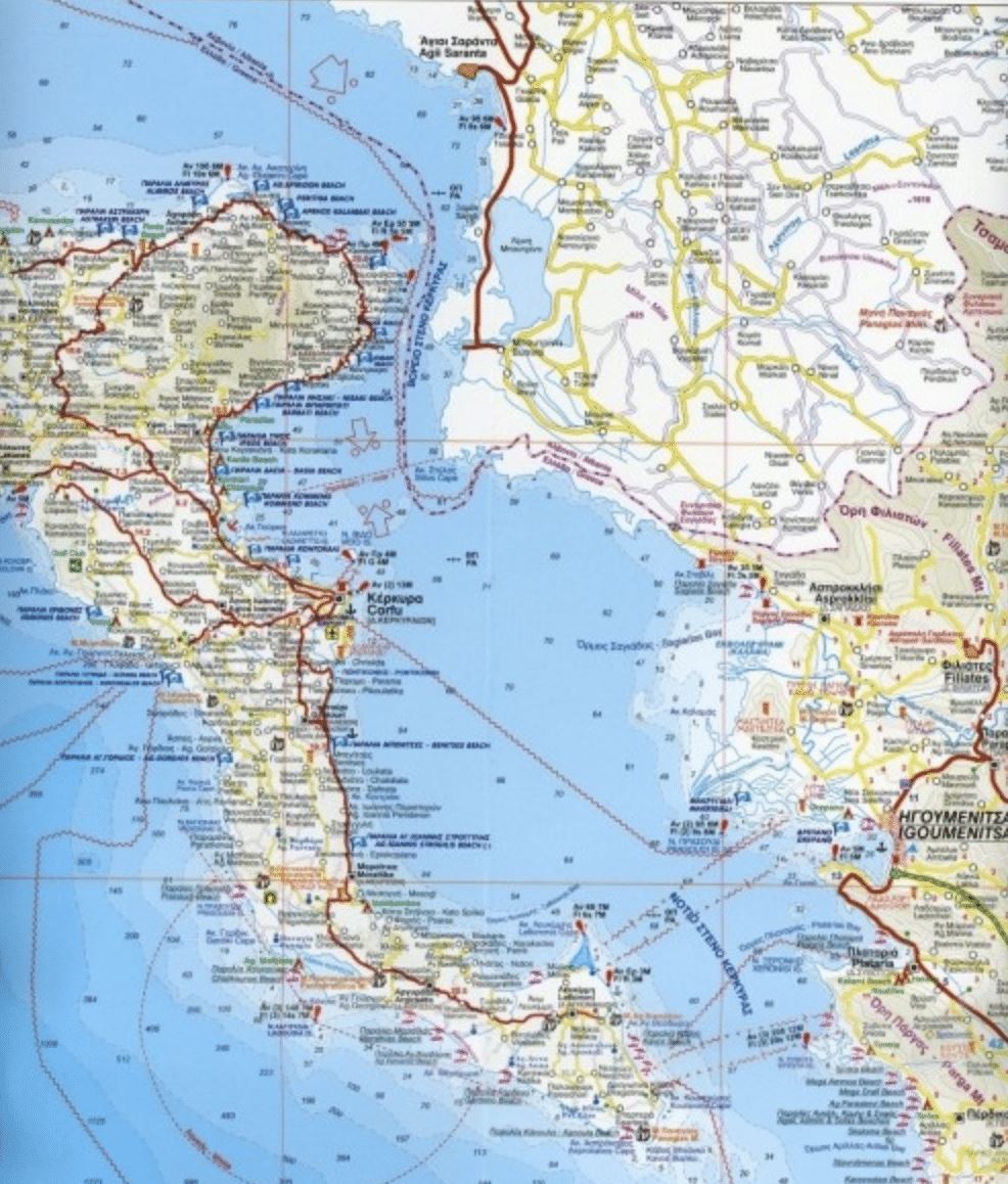 Carte des îles Ioniennes (Grèce) - n° 58 | Orama carte pliée Orama 