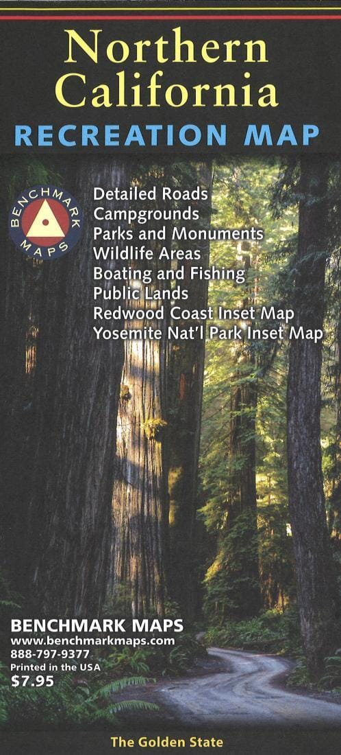 Northern California Recreation Map | Benchmark Maps Road Map 