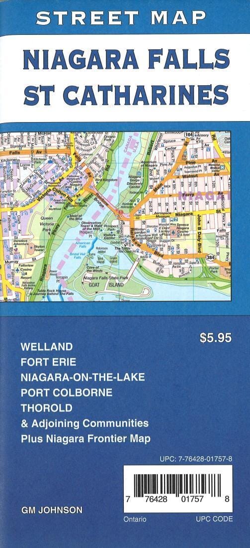 Niagara Falls & St. Catharines Street Map | GM Johnson Road Map 