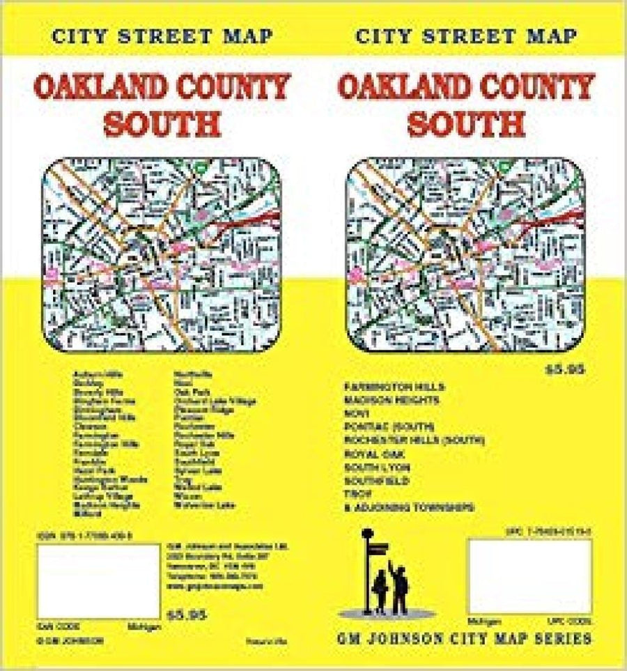Oakland County South Street Map | GM Johnson Road Map 