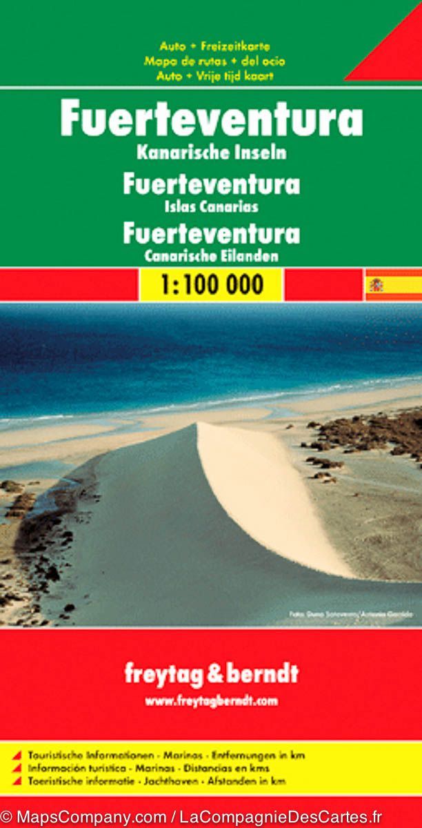 Carte détaillée - Fuerteventura (Iles Canaries) | Freytag & Berndt carte pliée Freytag & Berndt 