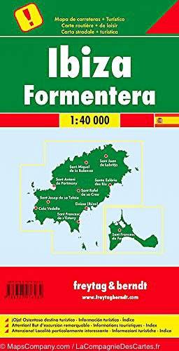 Carte détaillée - Ibiza & Formentera (îles Baléares) | Freytag & Berndt carte pliée Freytag & Berndt 